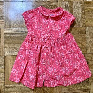 Pink Jacadi floral dress (24M)